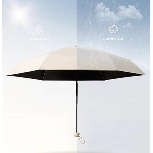 Travel Umbrella Portable Compact Umbrellas Pocket Mini for Purse Umbrellas for UV Small Backpack with Case Folding for Women