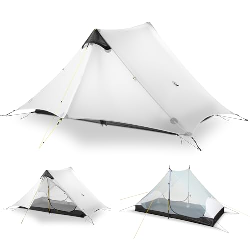 LANSHAN Ultralight Tent 3-Season Backpacking Tent for 1-Person or 2-Person Camping, Trekking, Kayaking, Climbing, Hiking