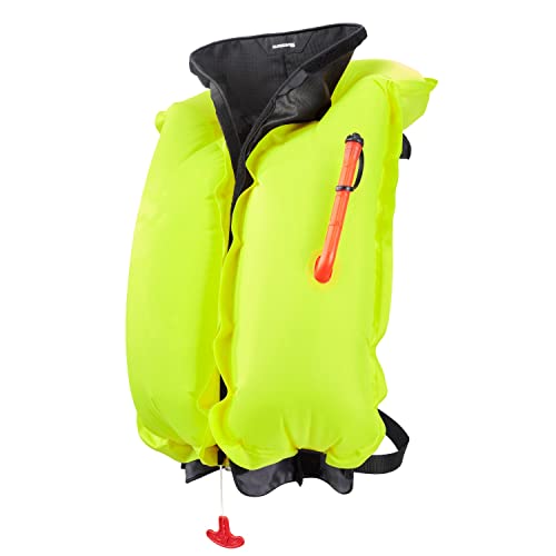 BLUESTORM Cirro 26 Automatic/Manual Inflatable Life Jacket PFD for Adults (Apex Black) | US Coast Guard (USCG) Approved Se...