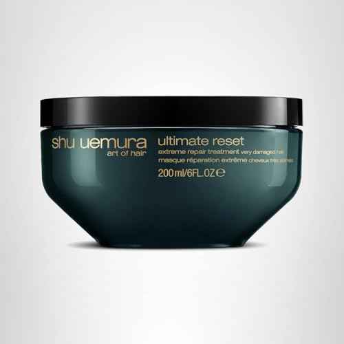 shu uemura art of hair ultimate reset extreme repair mask - formulated with japanese rice extract to reduce split ends and breakage, deeply conditions and nourishes very damaged hair, 6 fl oz