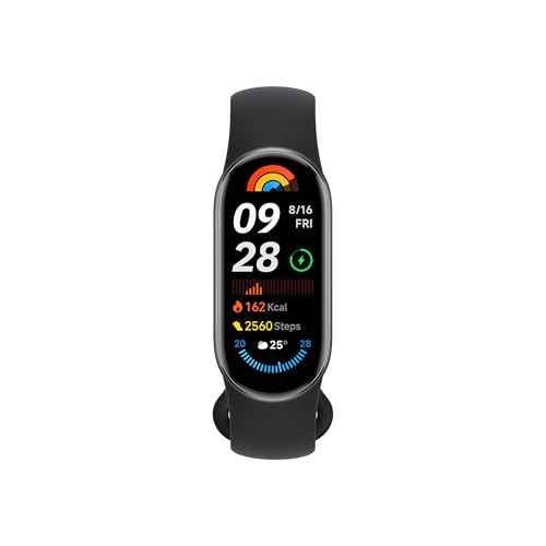 Xiaomi Smart Band 9 Global Version (2024) 1.62" Amoled Display | 233 mAh Battery | up to 21 Days of Battery Life | Over 150 Workout Modes | BT 5.4 | 50M Water Resistant - Midnight Black