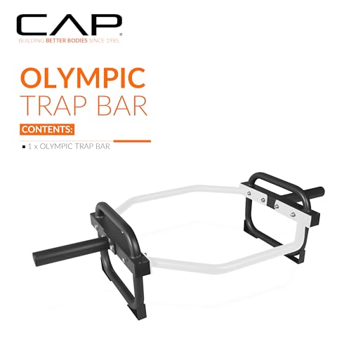 CAP Barbell Olympic Trap Bar and Shrug Bar for Deadlifts