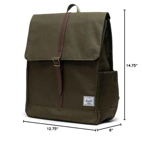 Herschel City Backpack, Ivy Green, Mid-Volume 14.0L