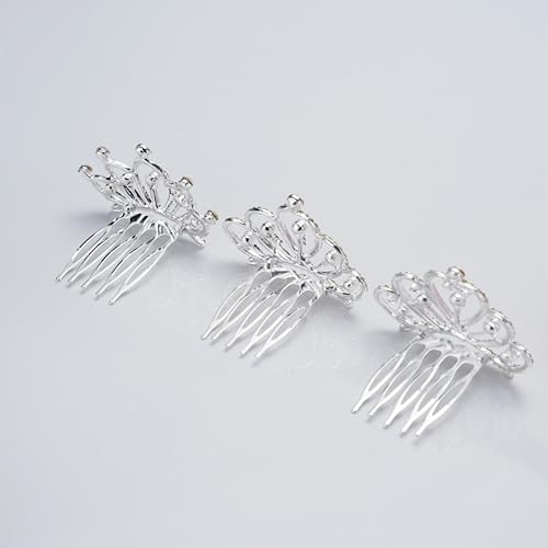 JINYEAH Mini Crowns Pearl Tiaras Mini Tiara Headband Rhinestone Princess Hair Accessories Tiny Crown Hair Clip Small Tiara...