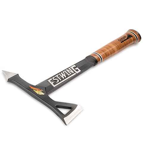 ESTWING Tomahawk Axe - 16.25" Lightweight Hatchet with Forged Steel Construction & Genuine Leather Grip - ETA