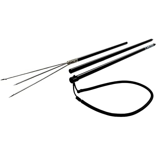 Cressi Aluminium Pole Spear, Black, 3 pcs, 6.5 ft