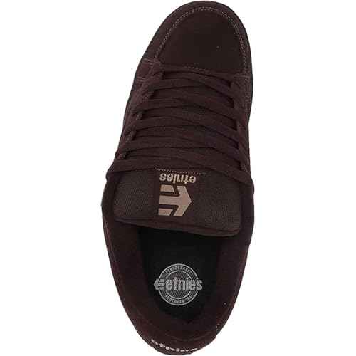 Etnies Kingpin Men's Skateboarding Shoe Classic Puffy Sustainable, Comfortable & Durable Footwear with Die-Cut EVA Insole - Brown/Black/Tan - 7
