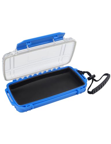 Hlotmeky Dry Box for Kayaking, Boat - Waterproof Phone Case, Small Watertight Storage Box, Diving Dry Case (Blue)