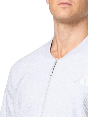 adidas mens Elevated All Szn Terry Loop Bomber Jacket