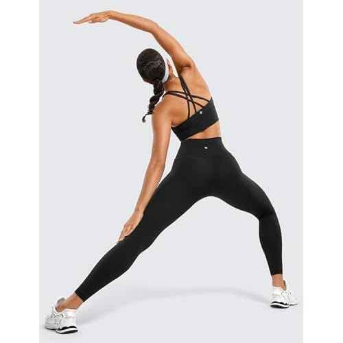 CRZ YOGA Butterluxe Workout Leggings Pockets 25'' - High Waisted Gym Womens Yoga Pants Buttery Soft