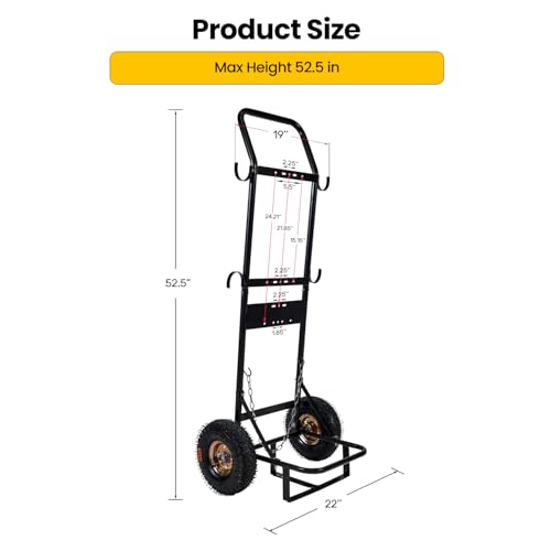 2025 GEN II Ranein 18L Portable Propane Water Heater with Dolly Hand Cart, Outdoor Up to 4.74 GPM, 85,300 BTU On Demand In...