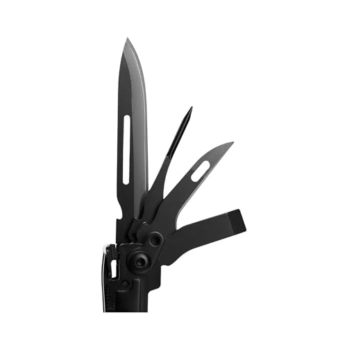 SOG PowerAccess Well-Rounded One-Handed Lightweight Daily Pocketable Stainless Steel Multi-Tool for Backcountry| 18 Tools, Black