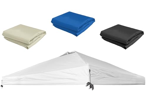 Chankee 10x10 Canopy Replacement Top,Sliver-Coated Pop Up Canopy Tent Top Cover Roof with Air Vent,Ropes and Velcro,UV Wat...