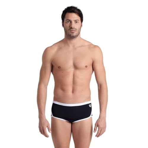 ARENA Performance Men's Icons Solid Low-Waist Swim Brief Short Athletic Swimsuit
