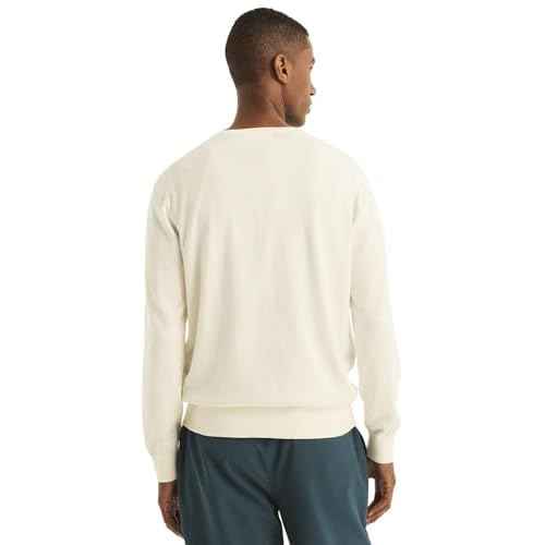 NAUTICA Men's Classic Fit Soft Lightweight Jersey V-Neck Sweater, Marshmallow, M
