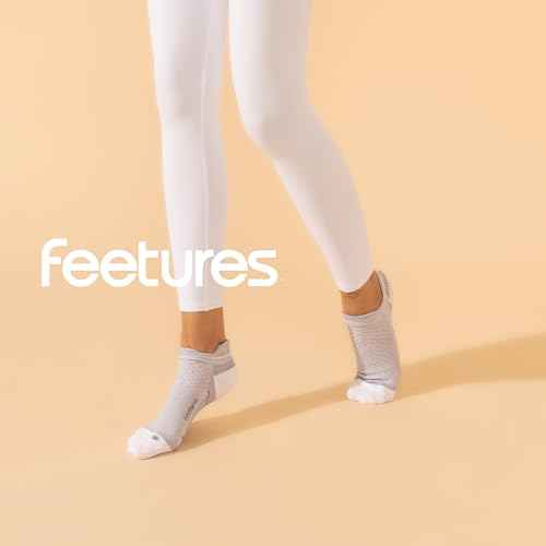Feetures Plantar Fasciitis Relief Sock Light Cushion No Show Tab - Targeted Compression Sock for Women & Men - Small, Gray (3 Pair)