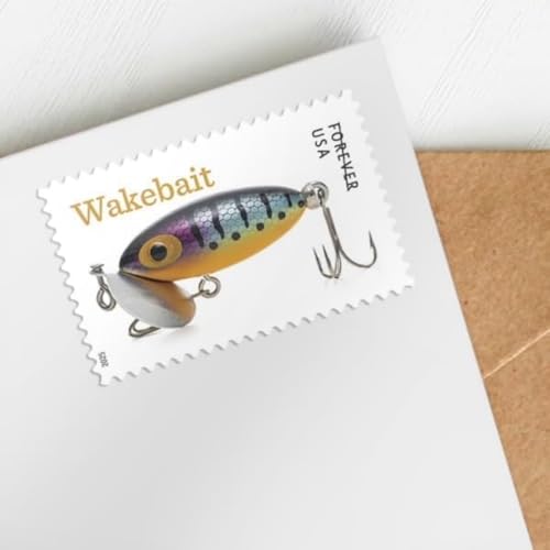 Freshwater Fishing Lures 2025 (Sheet of 20) First-Class Mail Forever Postage Stamps