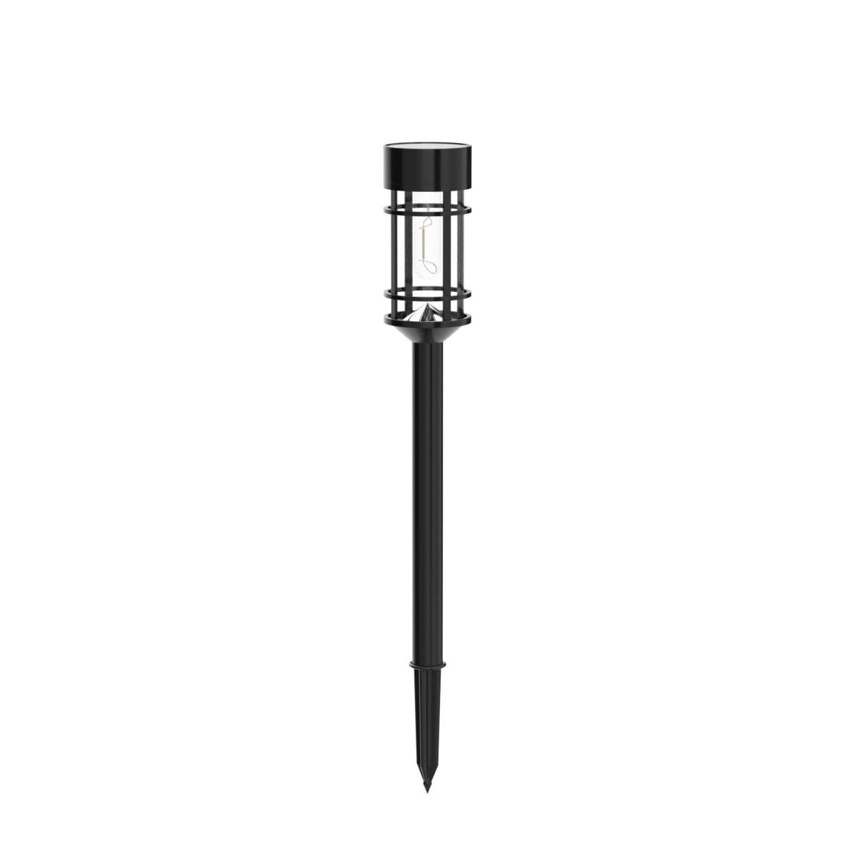 ILANCK Solar Lights Outdoor Waterproof, 8 Pack 21" Solar Pathway Lights with Metal & Glass, Auto On/Off Garden Lights for Yard, Landscape, Walkway Outdoor Decor