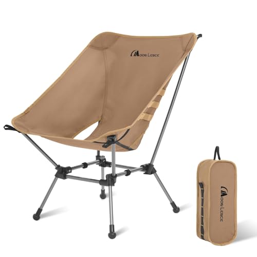 MOON LENCE Portable Camping Chair Plus, Upgraded Comfort & Size, Compact and Lightweight Still, Folding Chair for Backpack...