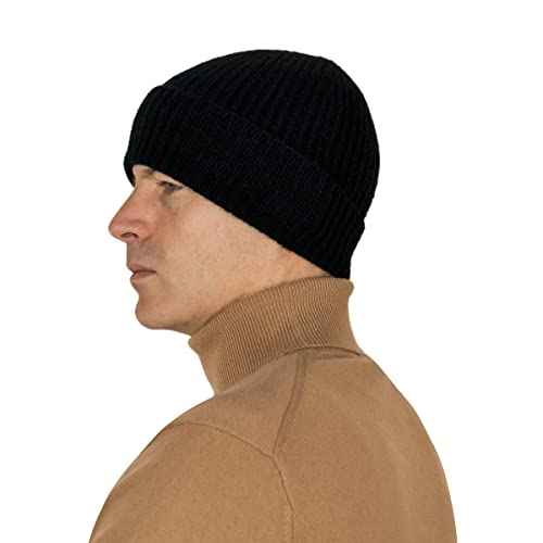 100% Cashmere Beanie Hat in 3ply, Made in Scotland