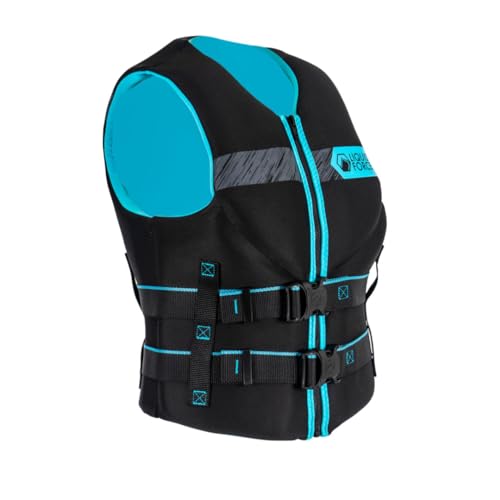 Liquid Force 2026 Women's Classic Hinge (Black/Aqua) CGA Life Jacket