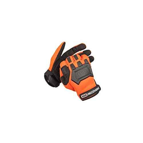 ARB Premium Recovery Winch Offroad Work Gloves Unisex, Cut and Impact Resistant, Hi-Vis Orange, All Purpose, Touch Screen Compatible, Adjustable Wrist Strap, Tactile Padded Palms, One Size Fits Most