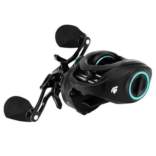 KastKing Verus Baitcasting Fishing Reel, 2025 Model, 6oz Ultra Lightweight, Halo XII Magnetic Brake, 9+1 MaxiDur Double Shielded Stainless Steel BB, Up to 18 Lbs Max Drag, 8.0:1/7.2:1 Gear Ratio