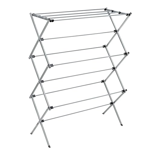 Honey-Can-Do Collapsible Laundry Drying Rack, Sturdy Steel, Foldable & Portable Clothes Drying Rack, Space-Saving Design, ...
