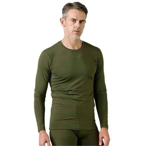 LAPASA Men's Thermal Underwear Top Crewneck Long Sleeve Shirt Base Layer Lightweight Midweight Heavyweight Winter M09/M26/M55
