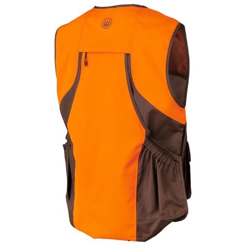 Beretta Men's Command Pro Durable Water-Resistant Front-Load Capable Upland Hunting Vest with Game Bag & Front Cargo Pockets
