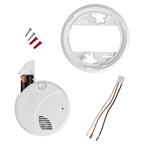 First Alert Interconnect Hardwire Dual Sensor Smoke Alarm with Battery Backup, SM300-AC, 6-Pack