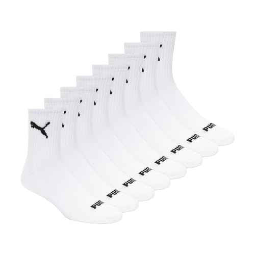 PUMA Men's Athletic Cushioned High Quarter Socks (8-Pack)