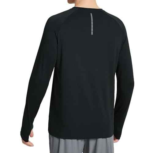 baleaf Men's Long Sleeve Running Shirts Sun Protection UV UPF 50+ T Shirts Workout Athletic Gym Quick Dry Zip Pocket