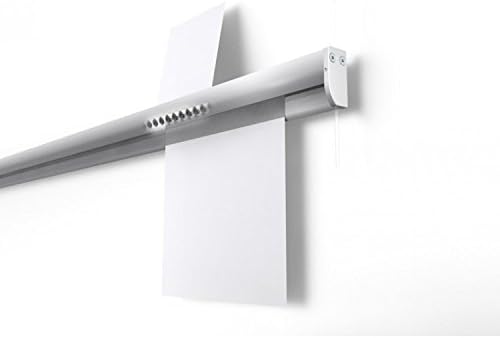 STAS Paper Rail 78.7'' - Wall-Mounted Display for Posters, Photos, Memos, and Drawings - White