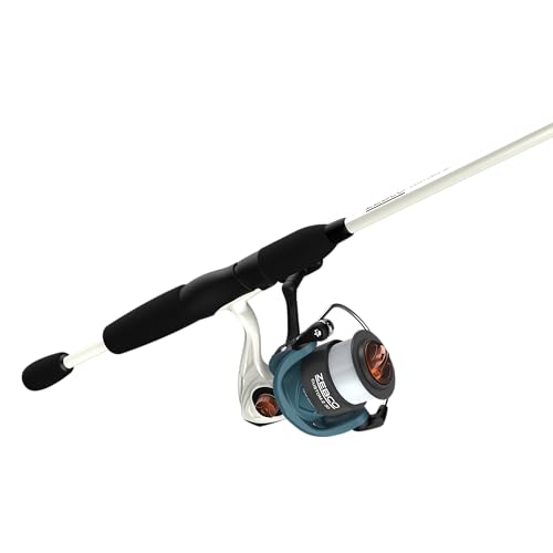 Zebco Custom-Z Spinning Reel and Fishing Rod Combo, 6-Foot 6-Inch 2-Piece Telescopic Rod, Medium Power, Moderate-Fast Acti...