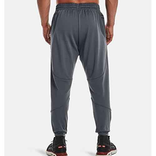 Under Armour Men's Fleece Storm Pants 1357120 (Large, Pitch Gray/Reflective - 012)