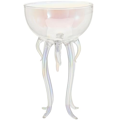 Creative Cocktail Goblet Unique Jellyfish Shape Wine Cup Pub Use Transparent Wine Glasses Parties Weddings Home Bars