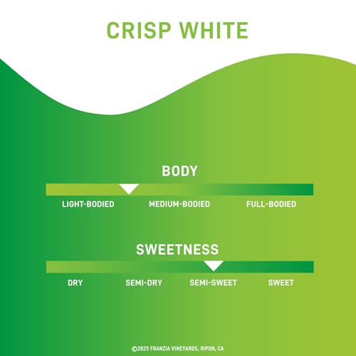 Franzia Crisp, White Wine, 5 Liters