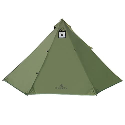 Longeek 2-4 Person Camping Tent 4 Seasons Backpacking Ultralight Easy Up Hot Teepee