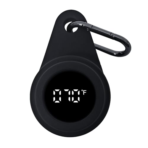 IFNCPF LED Fly Fishing Thermometer IPX7 Waterproof Water Temperature Stream Thermometer Lake Water Temperature Guage