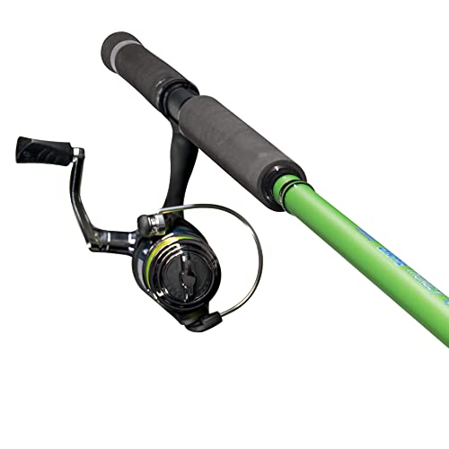 Lew's Crappie Thunder Jig/Troll Spinning Reel and Fishing Rod Combo, 9-Foot 2-Piece IM6 Graphite Blank, Size 75 Reel, Righ...