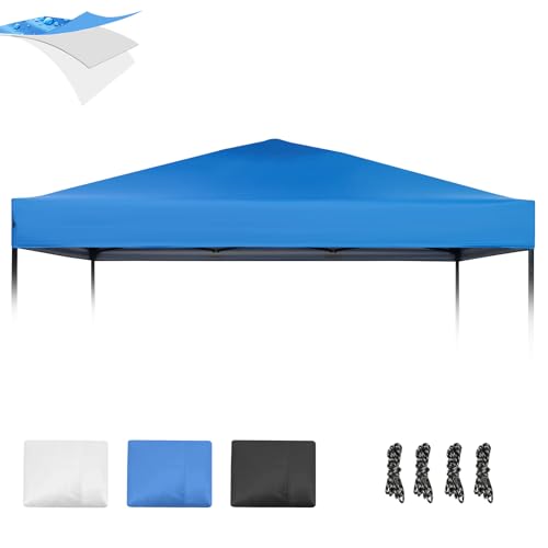 10×10 Canopy Replacement Top, Pop Up Canopy Replacement Tent Cover for Straight Leg Frame, Waterproof Canopy Top Cover for...