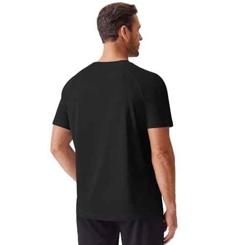 PINSPARK 1/5 Pack Workout Shirts for Men Short Sleeve Moisture Wicking Athletic Gym Tshirts Multipack Casual Plain Tees