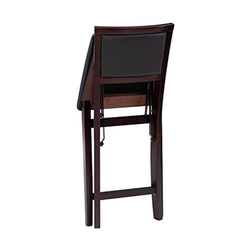 Linon Home Decor Keira Pad Back Folding Counter Stool, 24-Inch