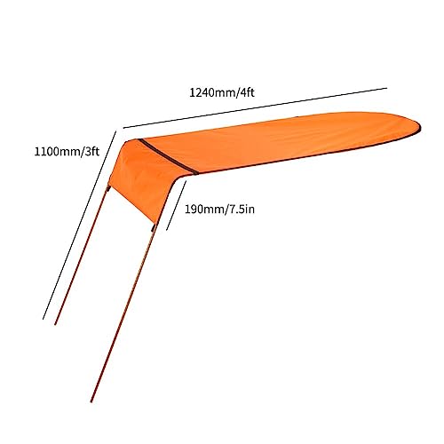 Gaderth Sun Shade Canopy for Kayak Boat Canoe, Canopy for Single Person, Waterproof Sun Shade Awning Top Cover, Universal ...