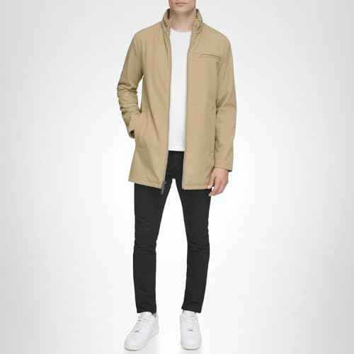 Kenneth Cole Men's Coat, Hidden RAIN TAN