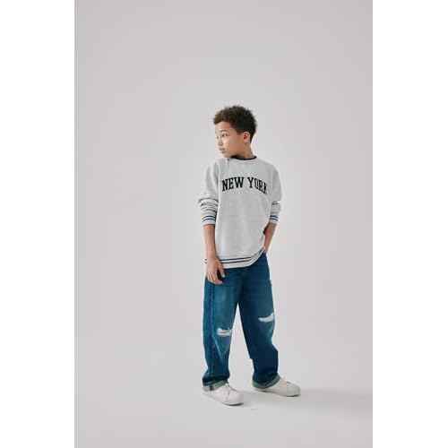 The Children's Place Long Sleeve Crew Neck Pullover Sweatshirt