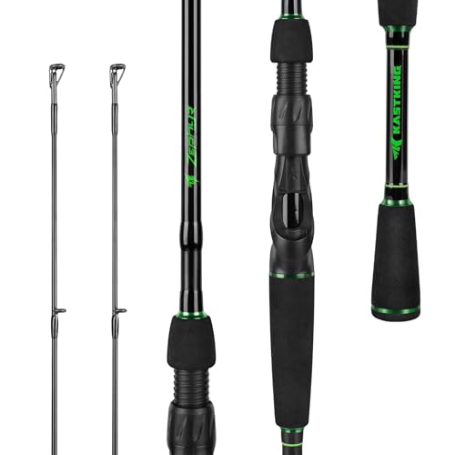 KastKing Zephyr Dual Tip Fishing Rod, Lightweight KastFlex IM6 Graphite Spinning & Casting Rod, Fuji O-Ring Guide, Dual Ti...