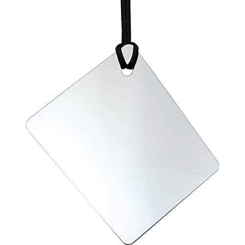 ReflectX Travel Shower Mirror - Light and Durable - Made in The U.S.A. - Shatterproof - Easily Eliminate Fog and Shadows for a Clear Fog Free Reflection. (unclad)