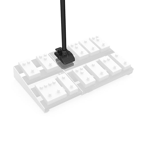 D'Addario XPND Pedal Board Mic Stand - Guitar Pedalboard Accessories - Works With XPND 2 and Most 2 Row, Rail Style Pedalb...